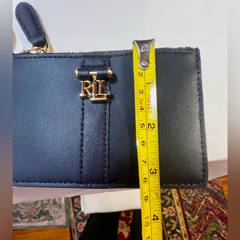 RLL Ralph Lauren Equestrian Leather Clutch Purse Wrist ID holder Polo - Picture 5 of 14